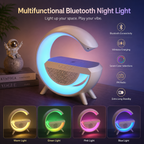 GlowBeat 3-in-1 Bluetooth Speaker, LED Light & Wireless Charger