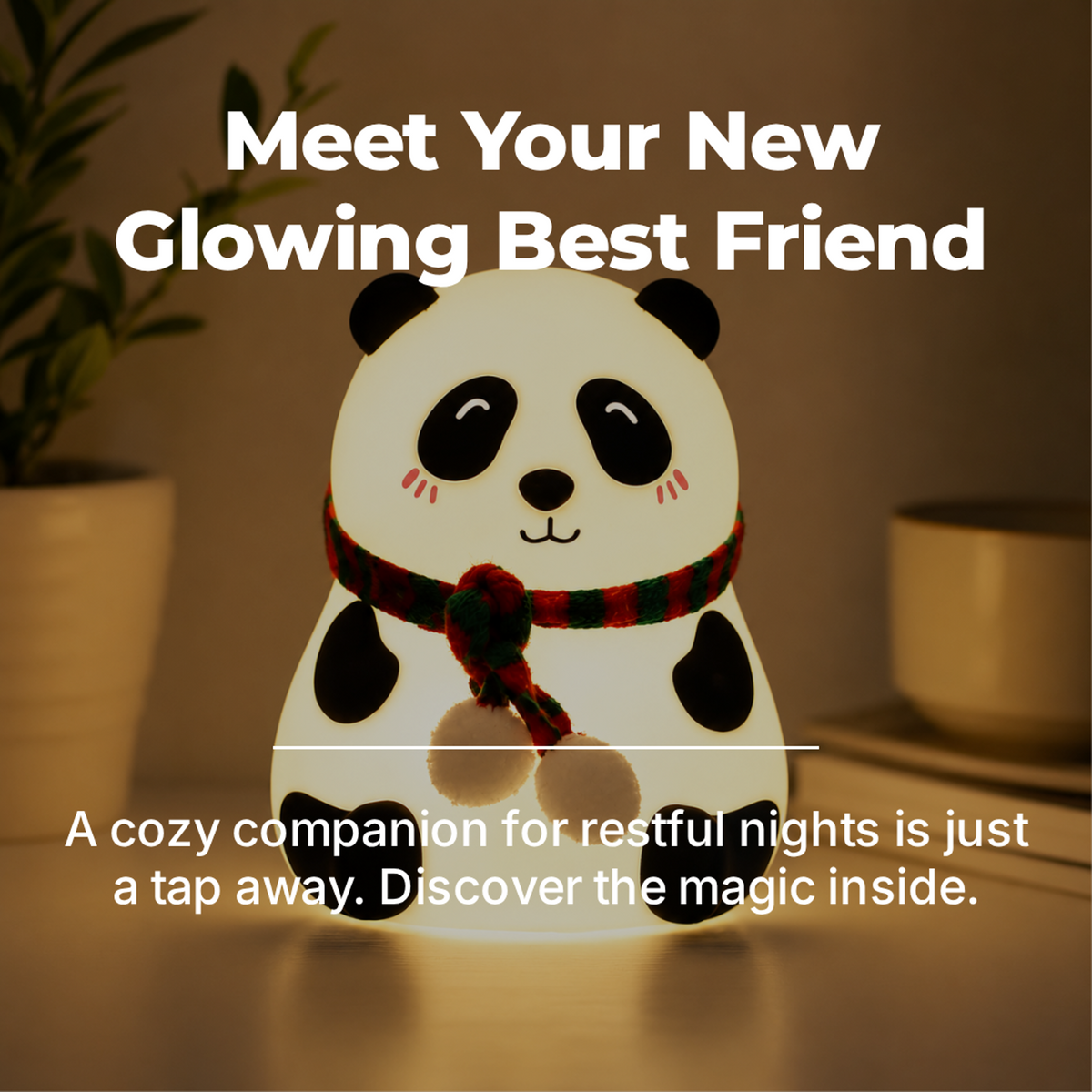 PandaGlow – 7-Color Panda Night Lamp